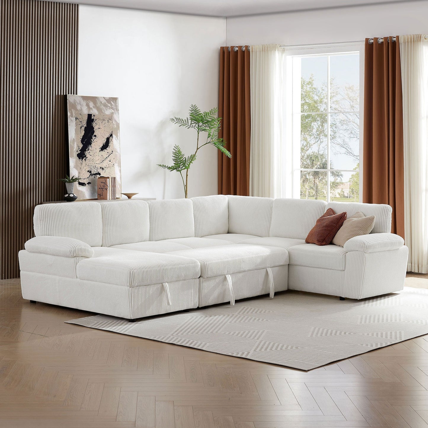Oversized Modular Storage Sectional Sofa Couch for Home