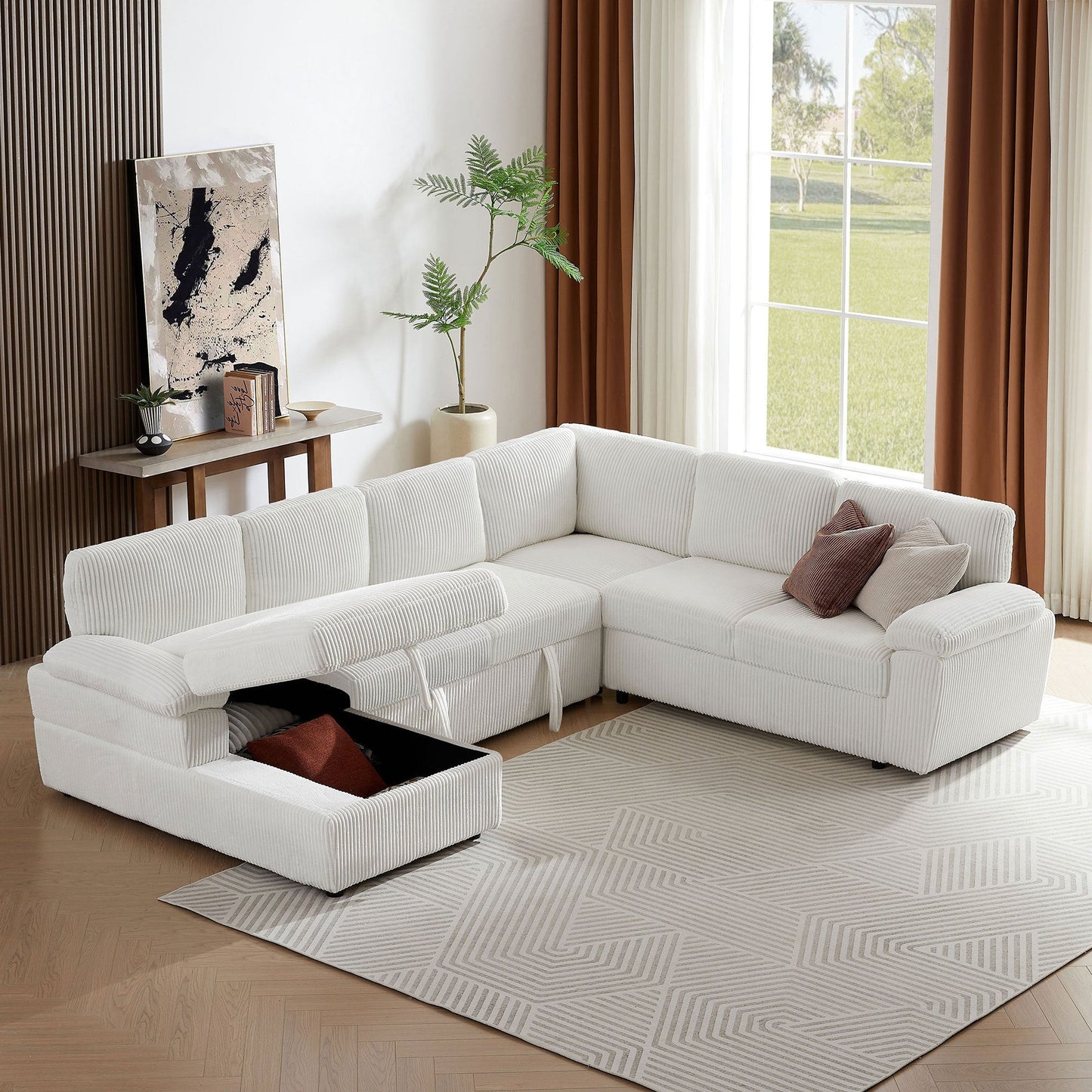 Oversized Modular Storage Sectional Sofa Couch for Home