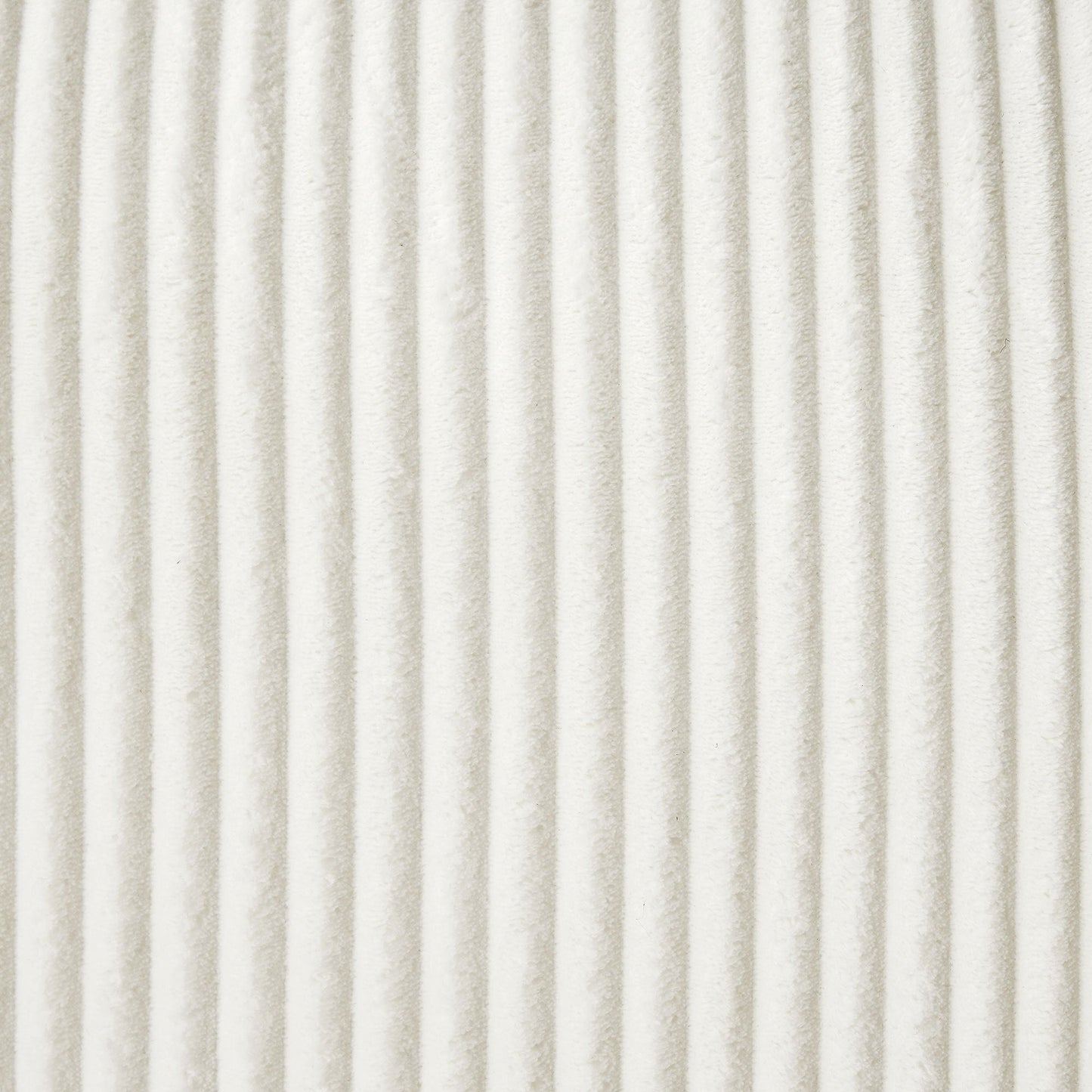 Off- White Sectional Sofa with Left Facing Chaise in White Corduroy