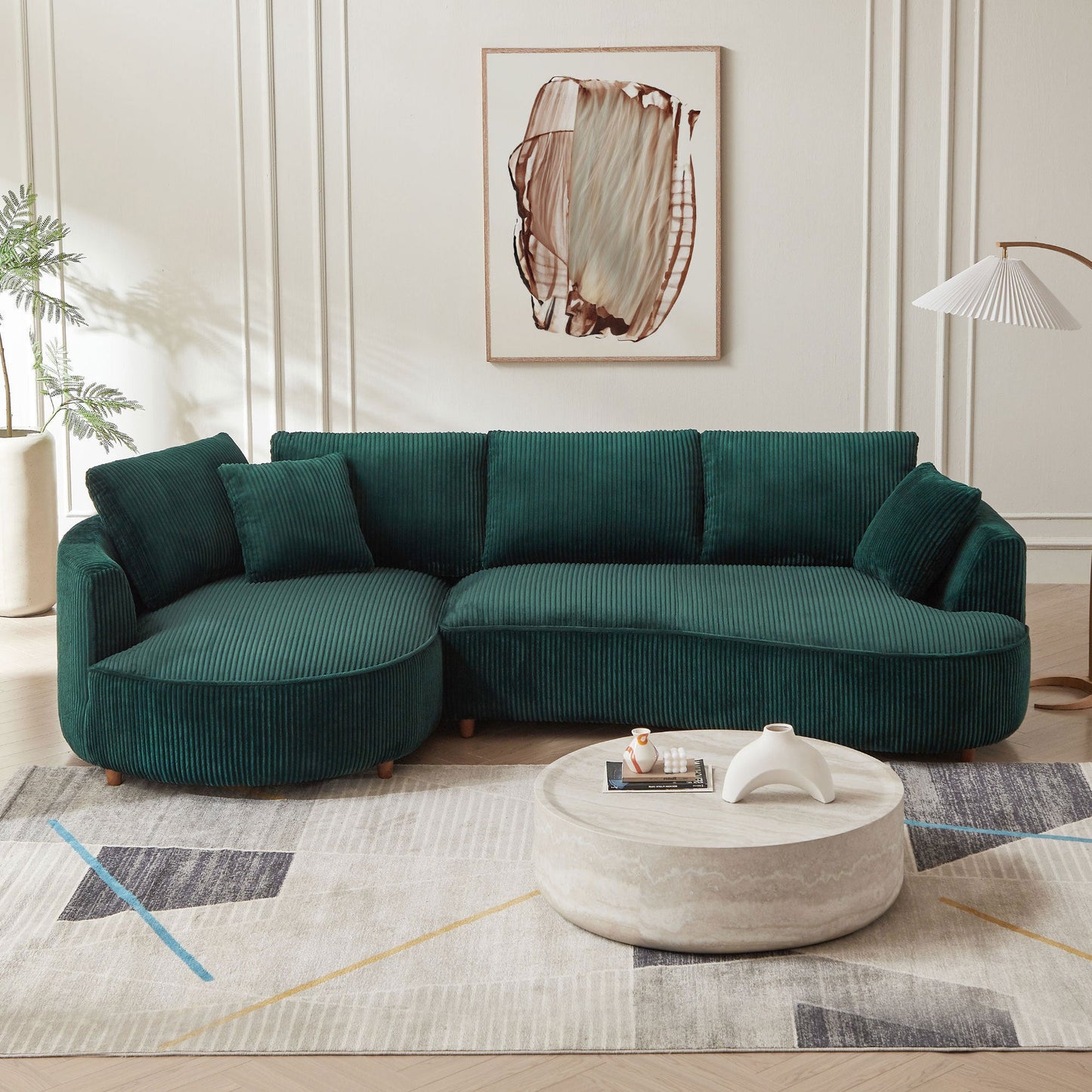 Modern Sectional Sofa with Left-Facing Chaise