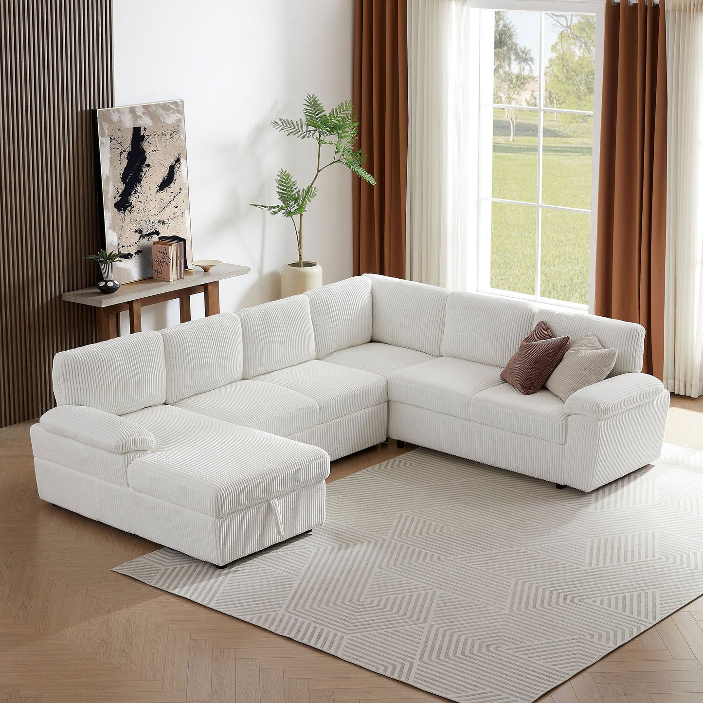 Oversized Modular Storage Sectional Sofa Couch for Home
